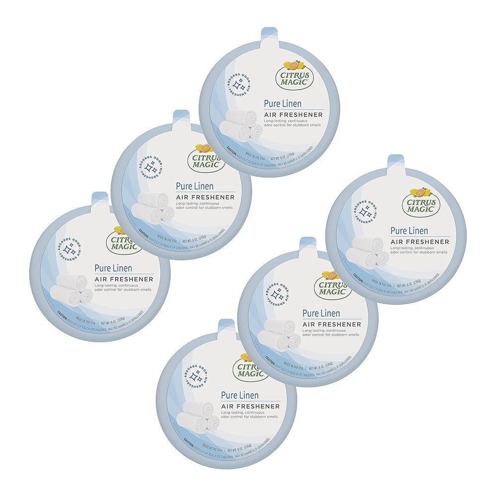 Citrus Magic Odor Absorbing Solid Air Freshener, Pure Linen, 8 Oz